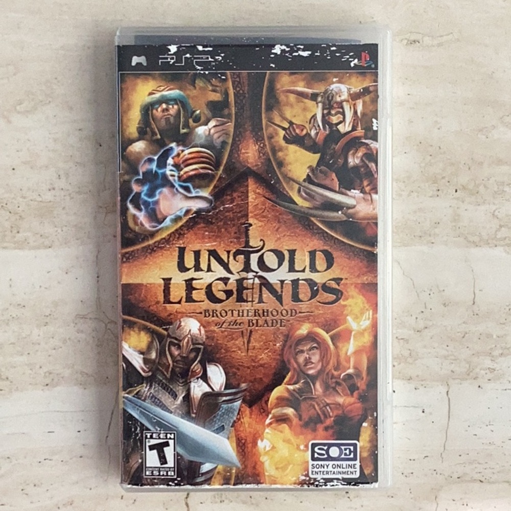 Untold Legends Brotherhood Of The Blade PSP Game Sony. Complete CIB Monsters RPG